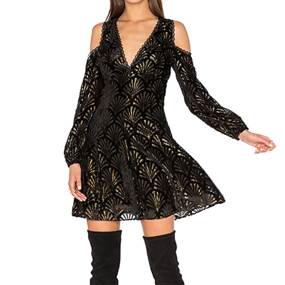 Alice and Olivia cold shoulder dress